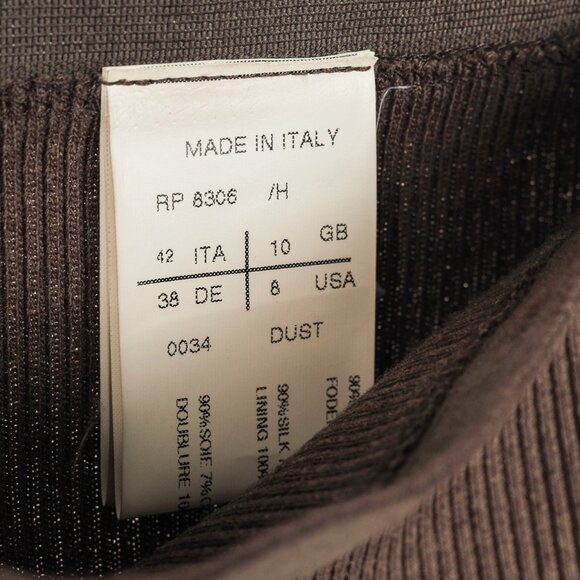 Rick Owens Anthem SS/11 "Dust" Silk-Blend Bias-Cut Midi Skirt - Picture 7 of 9